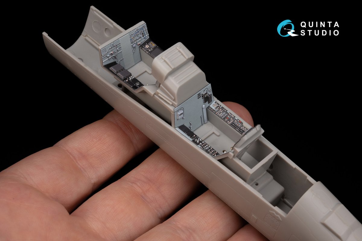 Quinta Studio QD48050 F/A-18F early 3D-Printed &amp;amp; coloured Interior on decal paper (Hasegawa) 1/48 – Bild 9