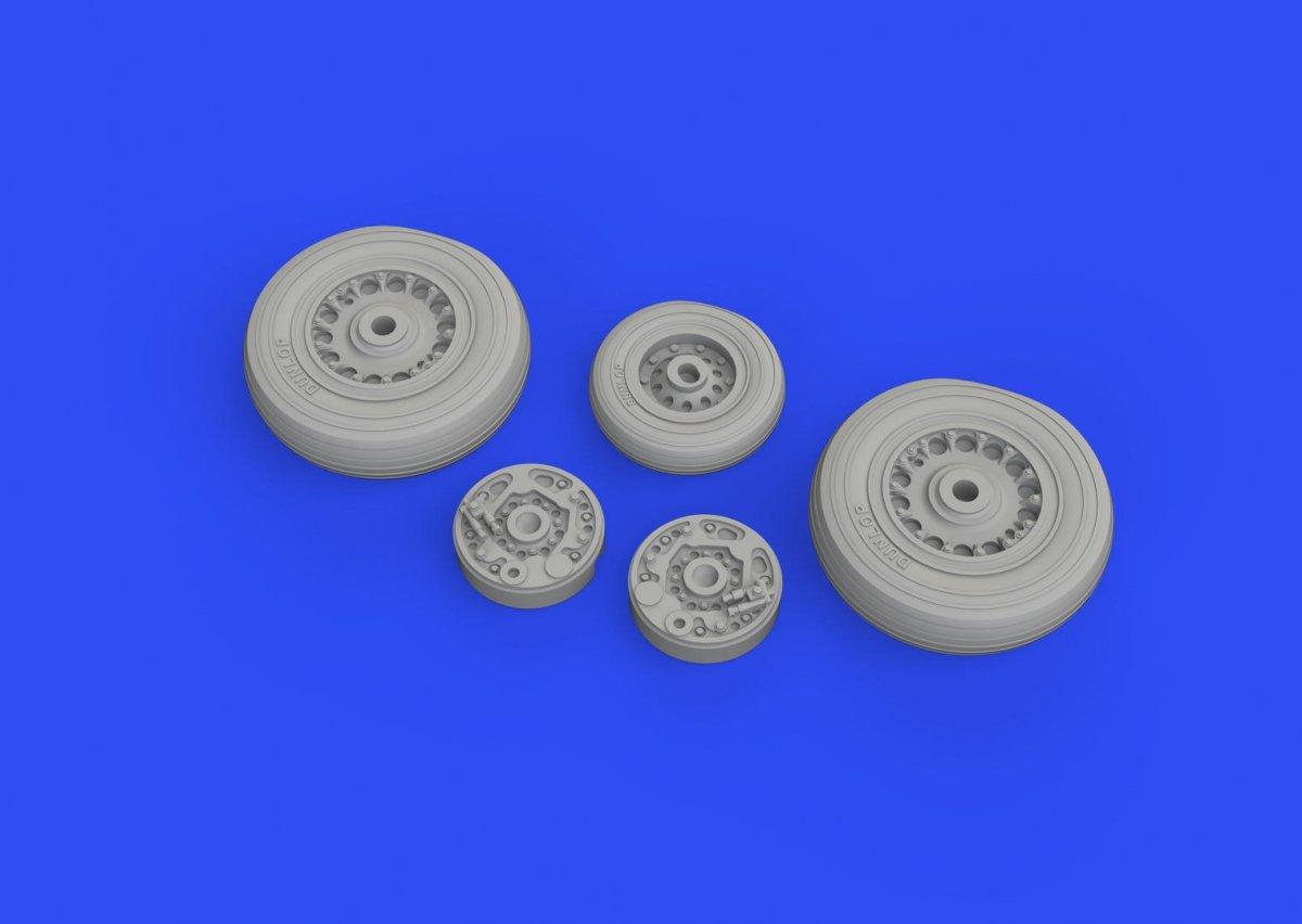 Eduard 672229 Buccaneer S.2C wheels for AIRFIX 1/72 – Bild 2