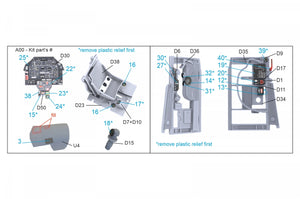 Quinta Studio QDS-32005 P-51D (Early) 3D-Printed coloured Interior on decal paper (Tamiya) (small version) 1/32 – Bild 2