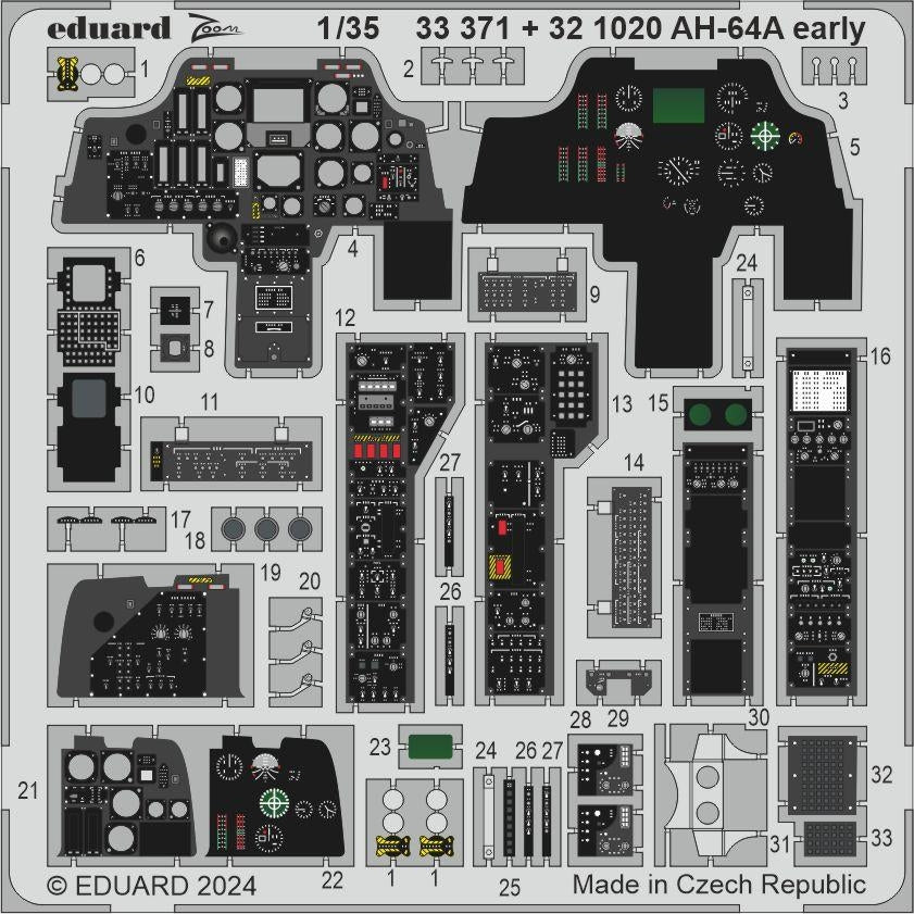 Eduard 33371 AH-64A early TRUMPETER 1/35
