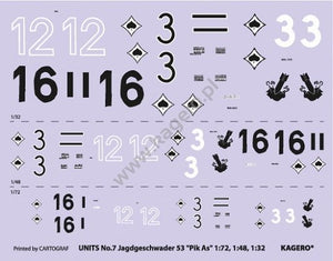 Kagero 97007 JG 35 &amp;quot;Pik As&amp;quot; (decals) EN – immagine 2