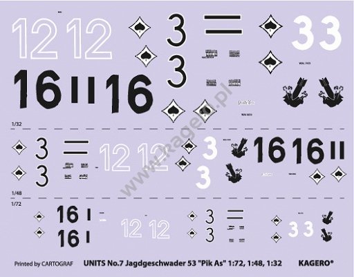 Kagero 97007 JG 35 &amp;quot;Pik As&amp;quot; (decals) EN – immagine 2