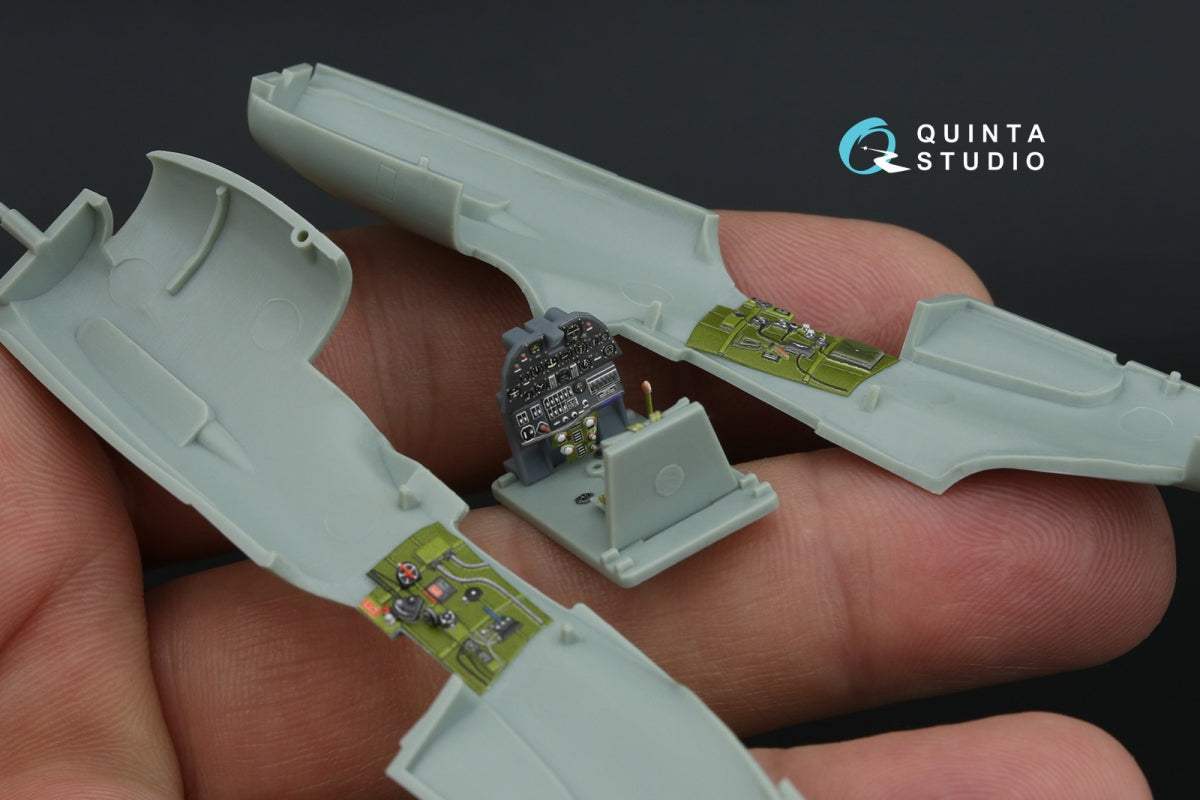 Quinta Studio QD+72054 P-40E Warhawk 3D-Printed &amp;amp; coloured Interior on decal paper (Academy/Modelist) (with 3D-printed resin parts) 1/72 – Bild 6