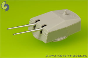 Master SM-200-007 German battleship Bismarck - secondary and heavy AA armament barrels - 15cm (12 pcs), 10,5 cm (16 pcs) – immagine 3