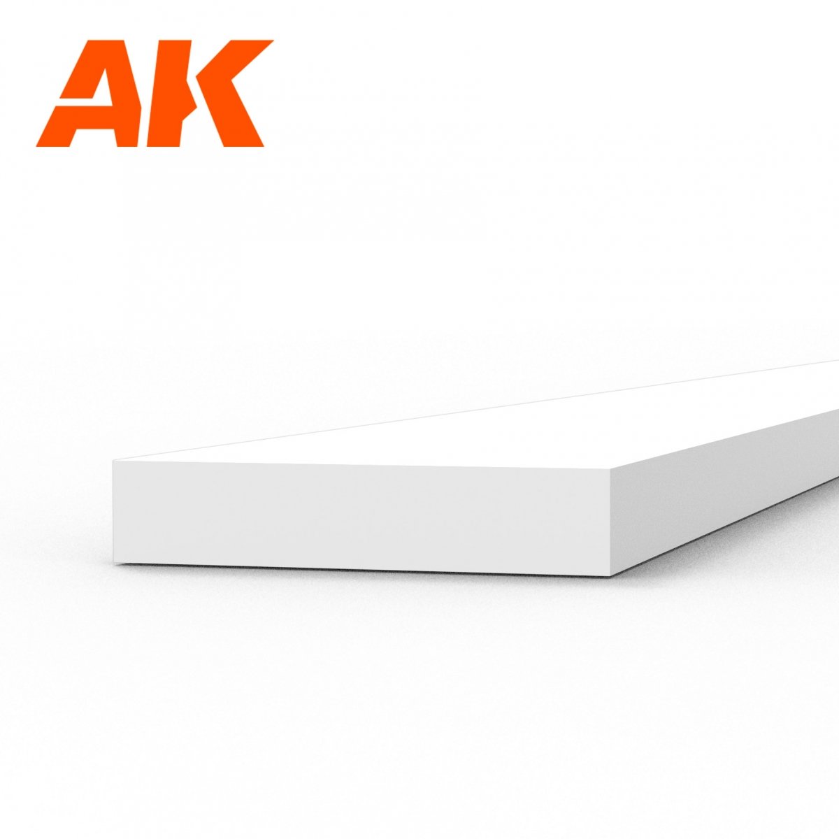 AK Interactive AK6523 STRIPS 1.00 X 5.00 X 350MM – STYRENE STRIP – (10 UNITS) – immagine 2