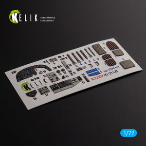 Décalcomanies 3D intérieures KELIK K72107 KI-21 pour maquette ICM au 1/72