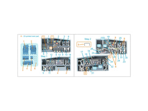 Quinta Studio QD+35144 AH-64A forward avionics bays 3D-Printed &amp;amp; coloured Interior on decal paper (Trumpeter) (with 3D-printed resin parts) 1/35 – immagine 7
