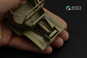 Quinta Studio QD35052 GMC CCKW 353 (open cab) 3D-Printed &amp;amp; coloured Interior on decal paper ( Tamiya ) 1/35 – immagine 8