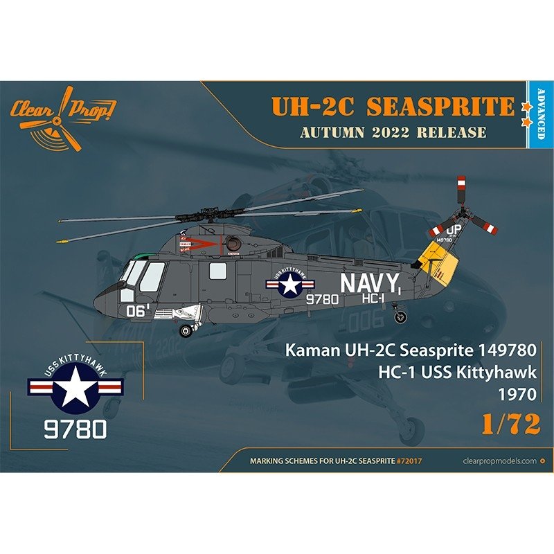 Clear Prop! CP72017 UH-2C Seasprite ADVANCED KIT 1/72 – imagen 3