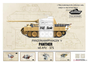 Suyata NO-001 Panther A w/ Zimmerit &amp;amp; Full Interior + 16t Strabokran w/ Maintenance 1/48 – immagine 6