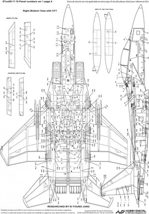 HobbyDecal ST32051V1 F-15 Panel numbers ver 1 1/32 – zdjęcie 5