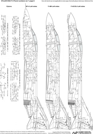 HobbyDecal ST32041V1 F-4 Panel numbers Black stencil font ver 1 1/32 – Bild 5