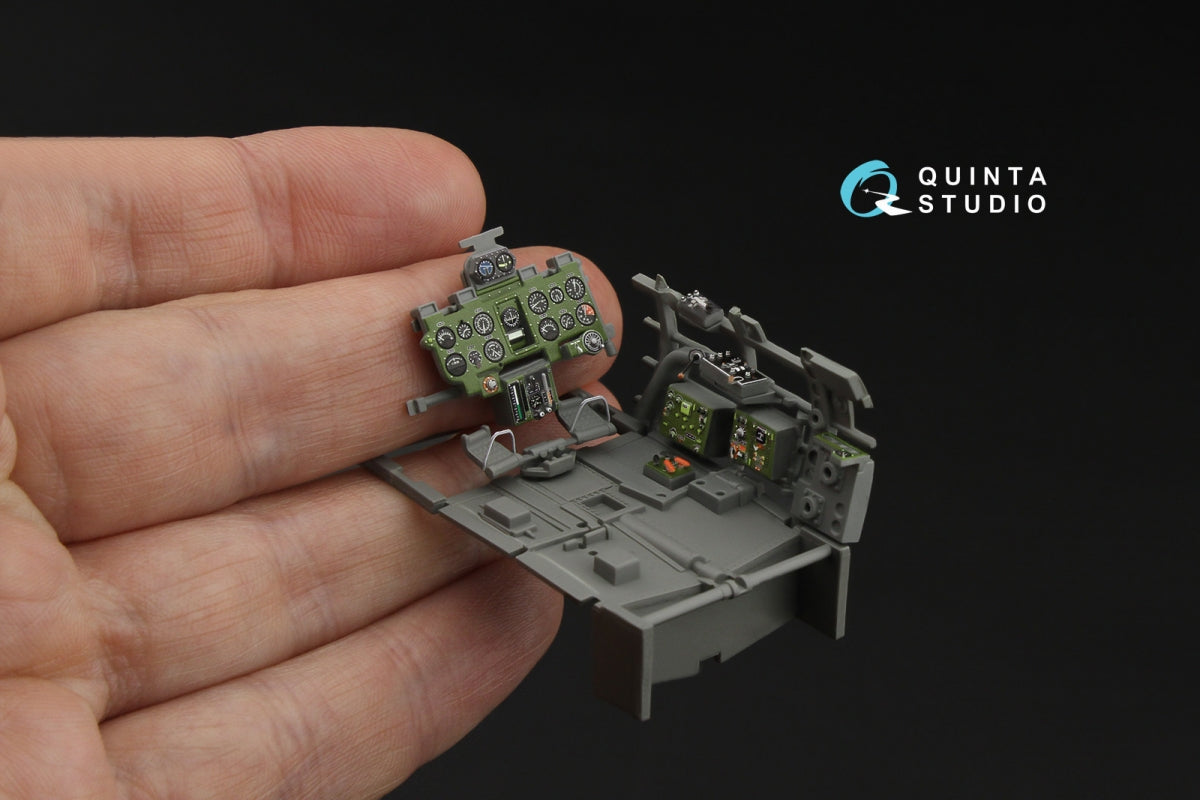 Quinta Studio QD35084 A6M2 Zero (Nakajima Prod.) 3D-Printed &amp;amp; coloured Interior on decal paper (Border Model) 1/35 – Bild 8