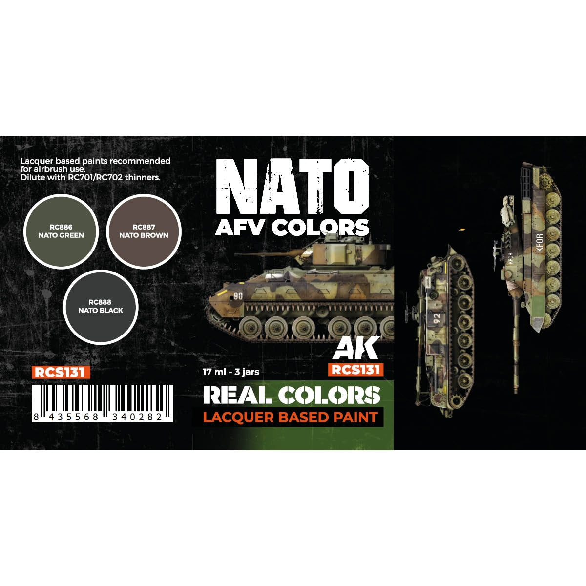 AK Interactive RCS131 NATO AFV Colors 3x17ml – Bild 2