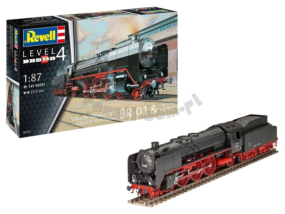 Revell 62172 Schnellzuglok BR01 mit Tender 2&amp;#39;2&amp;#39; T32 Model Set ( H0 ) 1/87 – zdjęcie 2