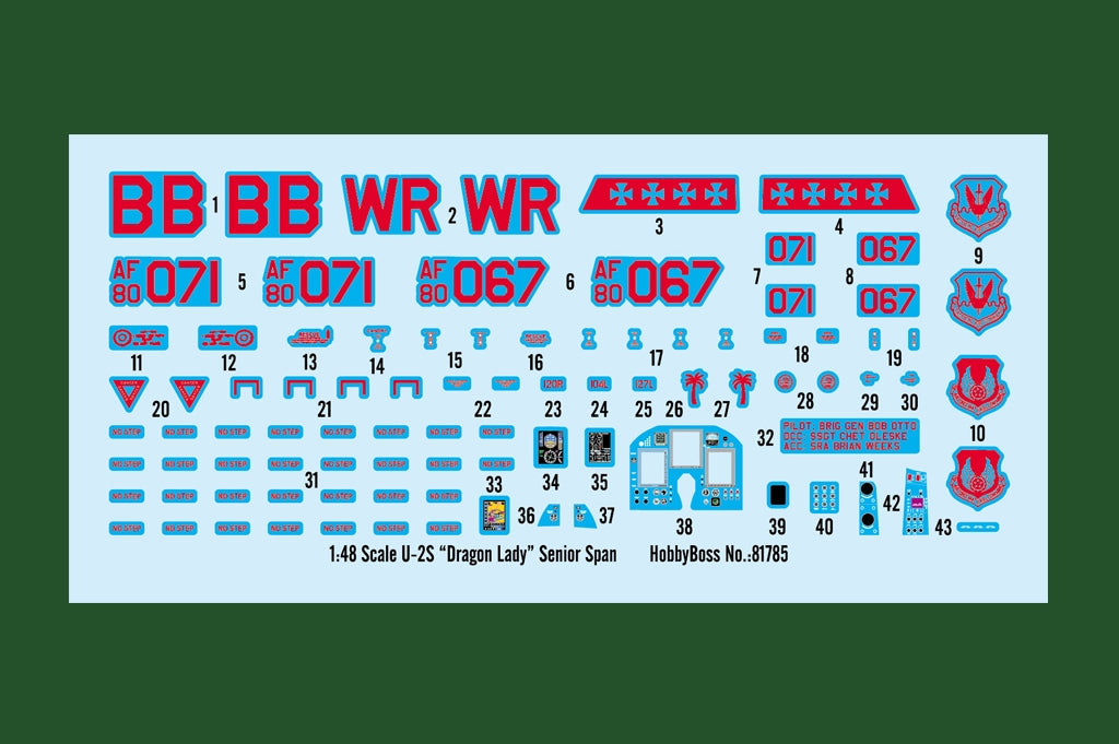 Hobby Boss 81785 U-2S “Dragon Lady” Senior Span 1/48 – imagen 4