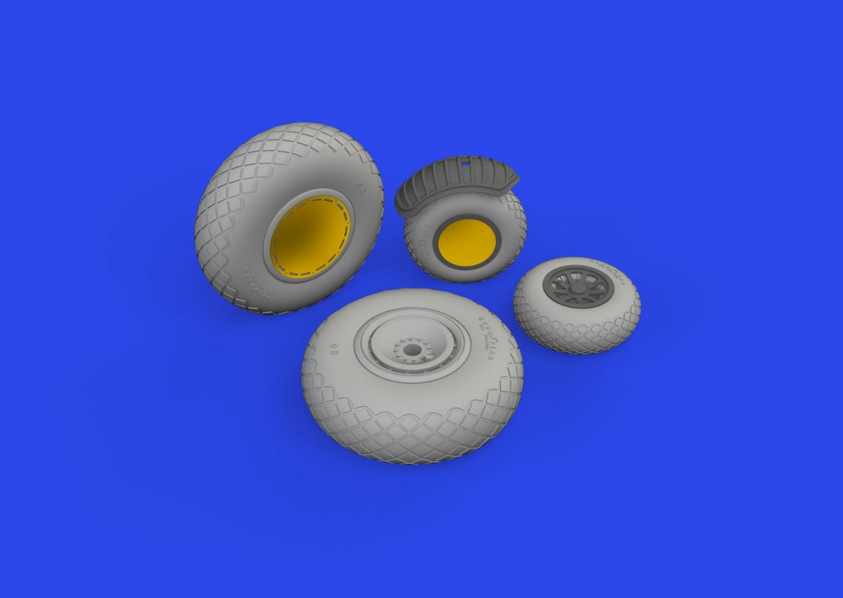 Eduard 6481028 B-24J wheels HOBBY BOSS 1/48