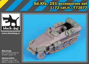 Black Dog T72077 Sd.Kfz.251 accessories set for Dragon 1/72 – immagine 2