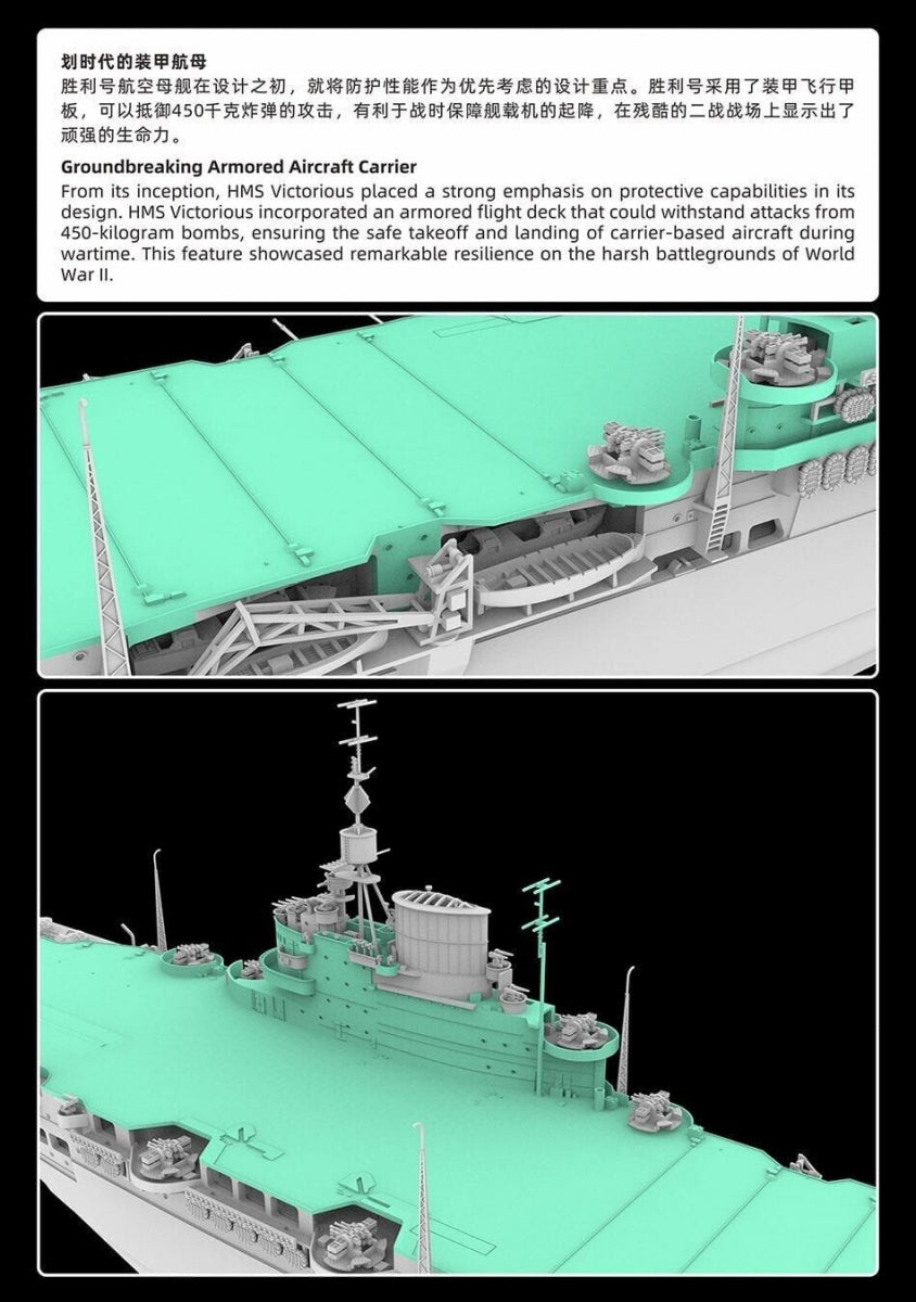 FlyHawk Model FH1135 HMS Victorious 1/700 – zdjęcie 7