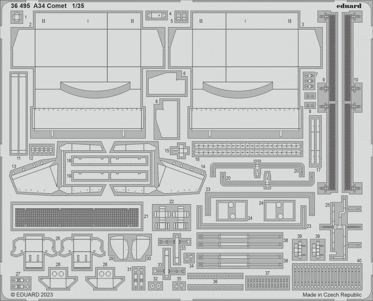 Eduard 36495 A34 Comet TAMIYA 1/35