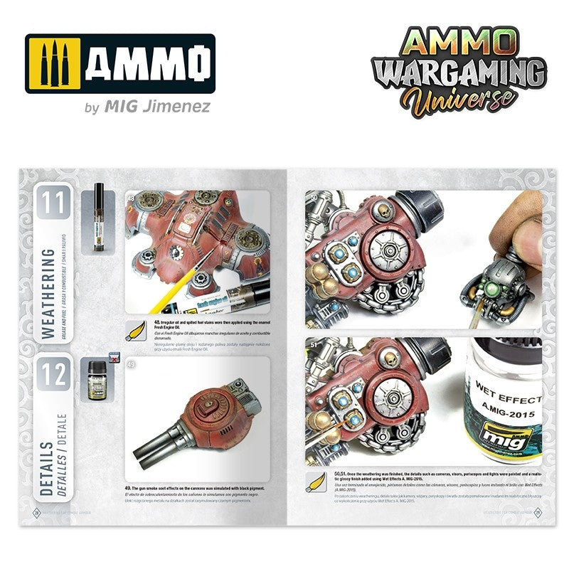 Ammo of Mig 6922 AMMO WARGAMING UNIVERSE Book 03 - Weathering Combat Armour (English, Castellano, Polski) – zdjęcie 4
