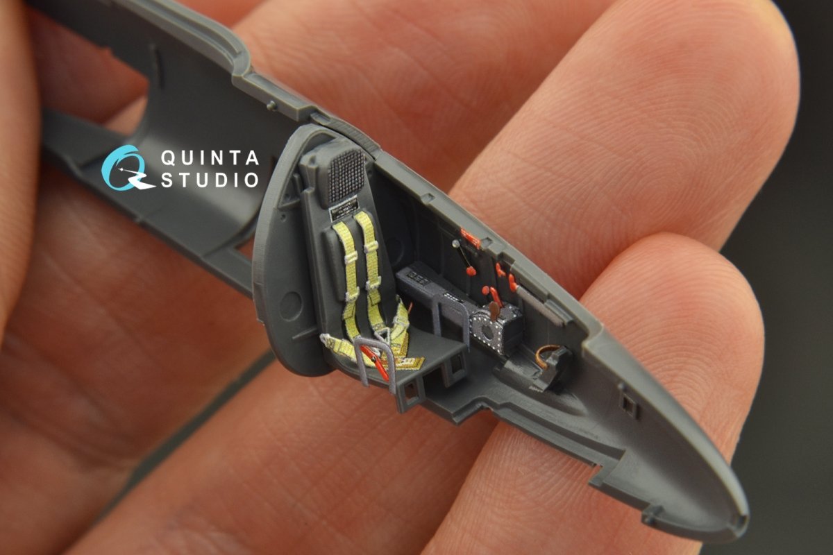 Quinta Studio QD72036 He 162 3D-Printed &amp;amp; coloured Interior on decal paper (Special Hobby) 1/72 – immagine 5