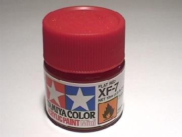 Tamiya XF7 Flat Red (81707) Acrylic paint 10ml – immagine 3