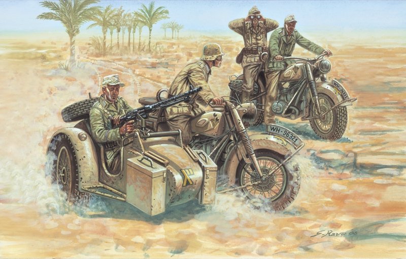 Italeri 6121 GERMAN MOTORCYCLES 1/72