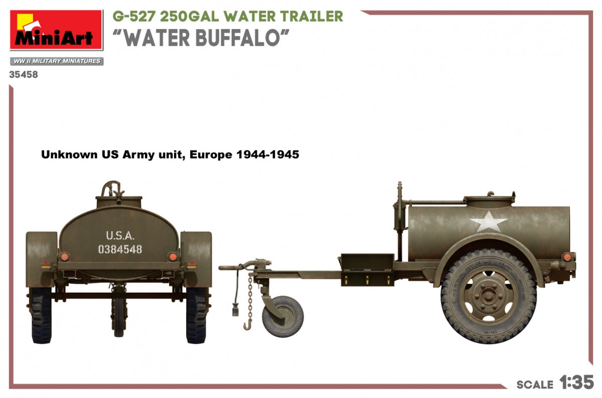 MiniArt 35458 G-527 250GAL WATER TRAILER “WATER BUFFALO” 1/35 – immagine 4