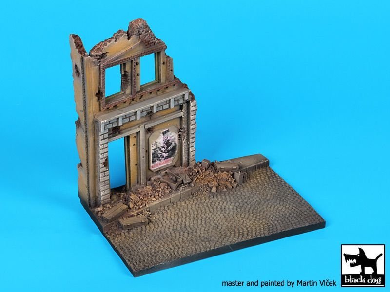 Black Dog D48001 House ruin base 1/48 – Bild 5