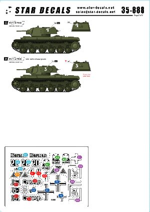 Star Decals 35-888 KV-1 model/1940 1/35 – immagine 2