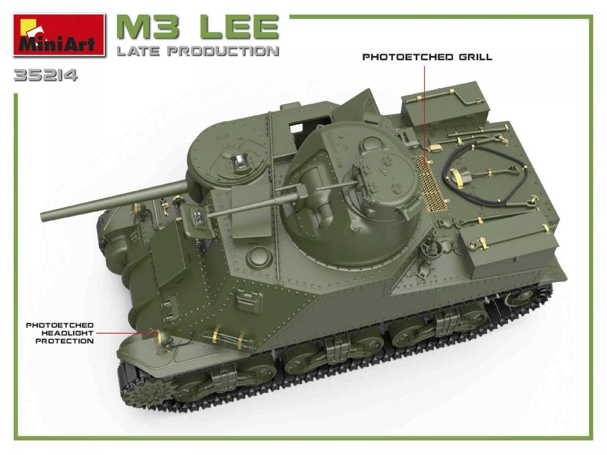 MiniArt 35214 M3 LEE LATE PROD 1/35 – zdjęcie 8