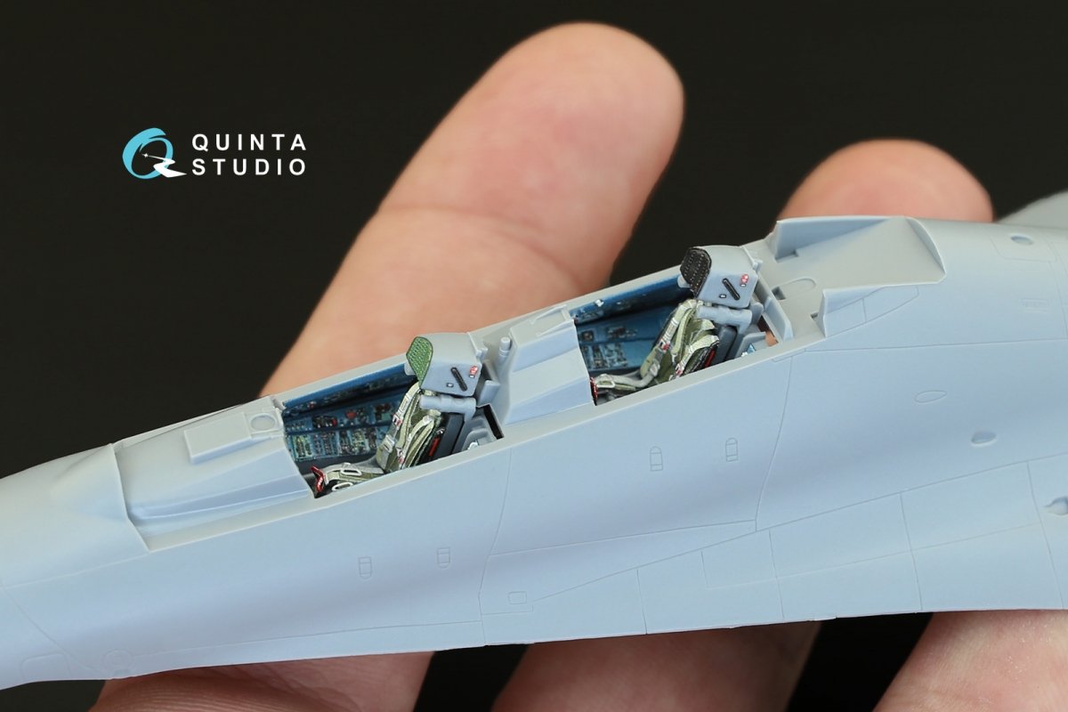 Quinta Studio QD72020 Su-27UB 3D-Printed &amp;amp; coloured Interior on decal paper (for Zvezda kit) 1/72 – Bild 6