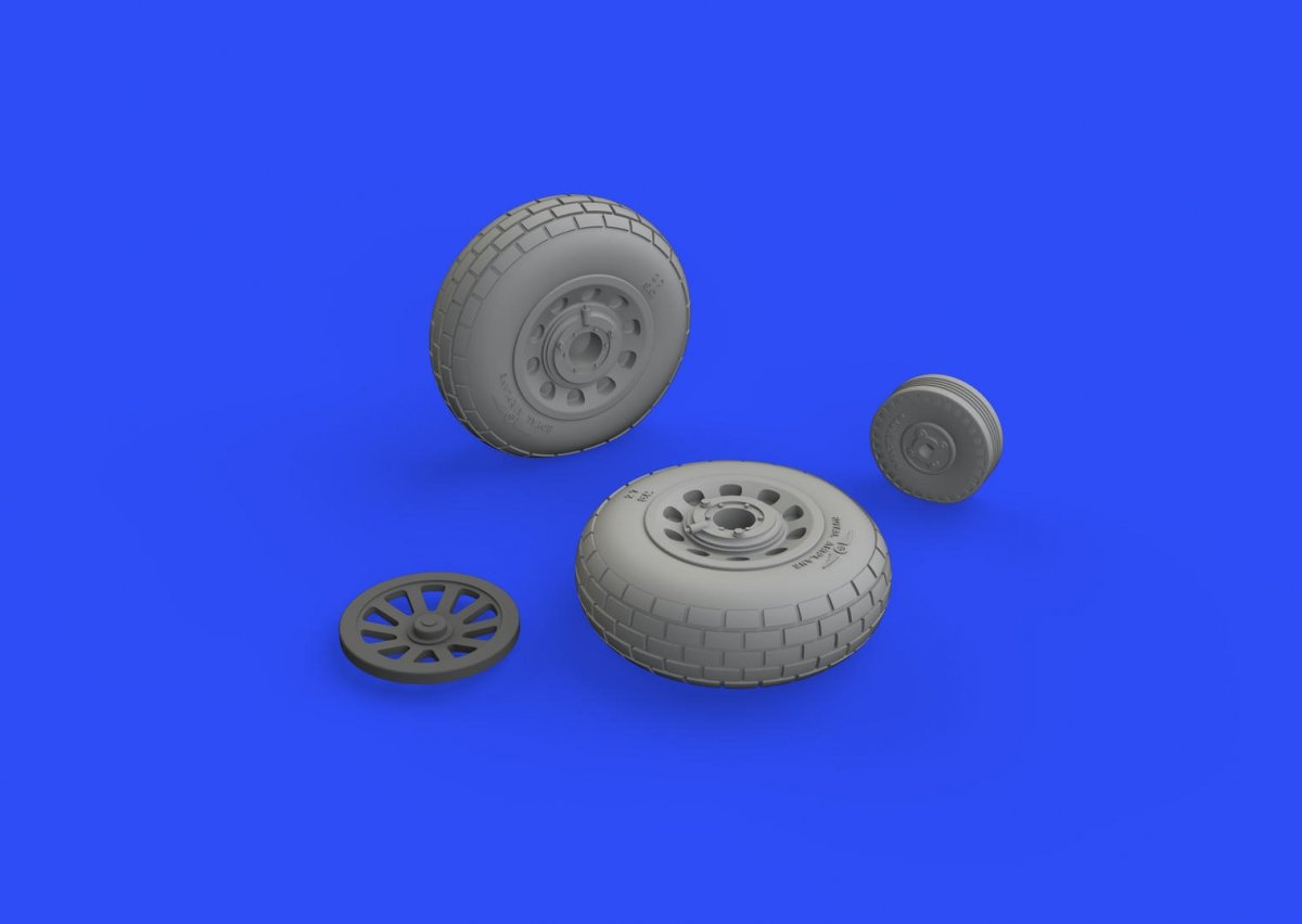 Eduard 648505 P-51D wheels block tread 1/48 EDUARD – zdjęcie 3