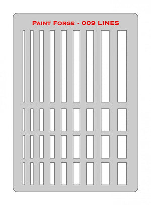 Pochoir Paint Forge PFST009L - Lignes