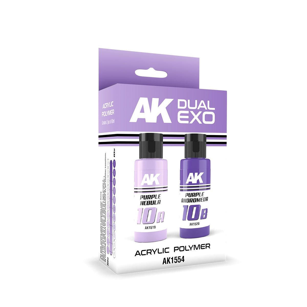 AK Interactive AK1554 DUAL EXO SET 10 – 10A PURPLE NEBULA &amp;amp; 10B PURPLE ANDROMEDA