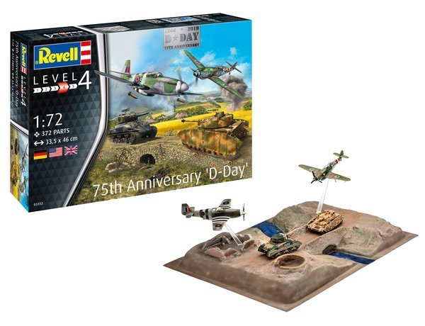 Revell 03352 75 th Anniversary D-Day Set (diorama i cztery modele) 1/72 – Bild 2