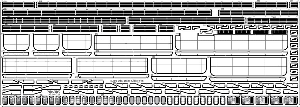 Pontos 35005F1 USS CV-14 Toconderoga 1944 Detail Up Set 1/350 – immagine 21