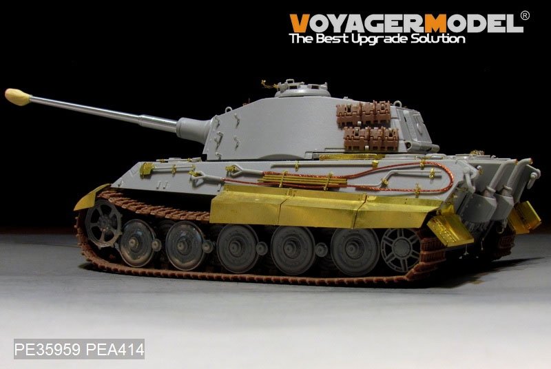 Maquette Voyager PE35959 Char King Tiger allemand de la Seconde Guerre mondiale (tourelle Hensehel) pour HOBBYBOSS 84531 1/35 – image 4