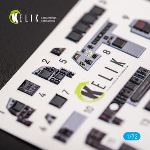 KELIK K72055 F-15E STRIKE EAGLE - INTERIOR 3D DECALS FOR REVELL KIT 1/72 – immagine 3