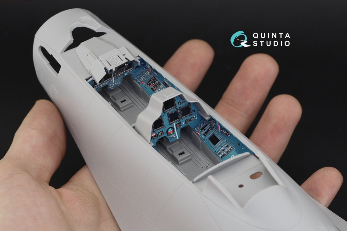 Quinta Studio QD32095 Su-30SM 3D-Printed &amp;amp; coloured Interior on decal paper (conversion for Trumpeter Su-30MKK ) 1/32 – immagine 8