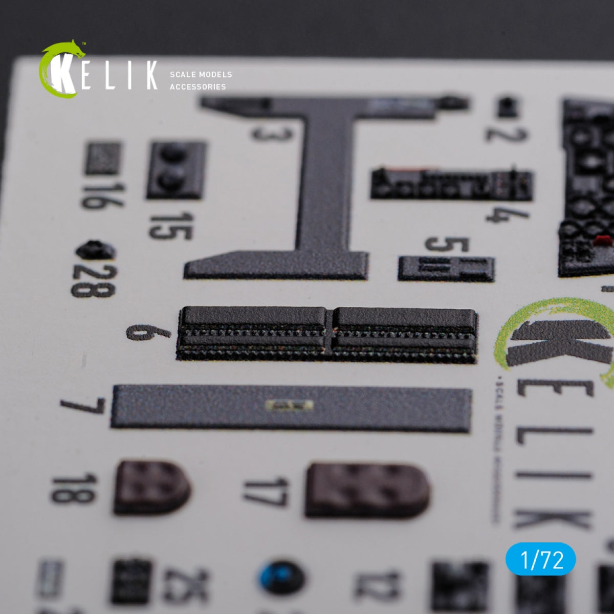 KELIK K72104 HE-219 UHU interior 3D decals for Dragon kit 1/72 – Bild 7