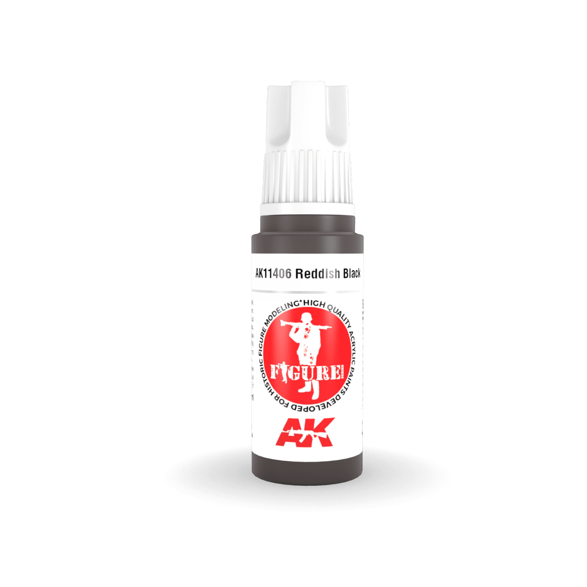 AK Interactive AK11406 Reddish Black 17ml – immagine 2