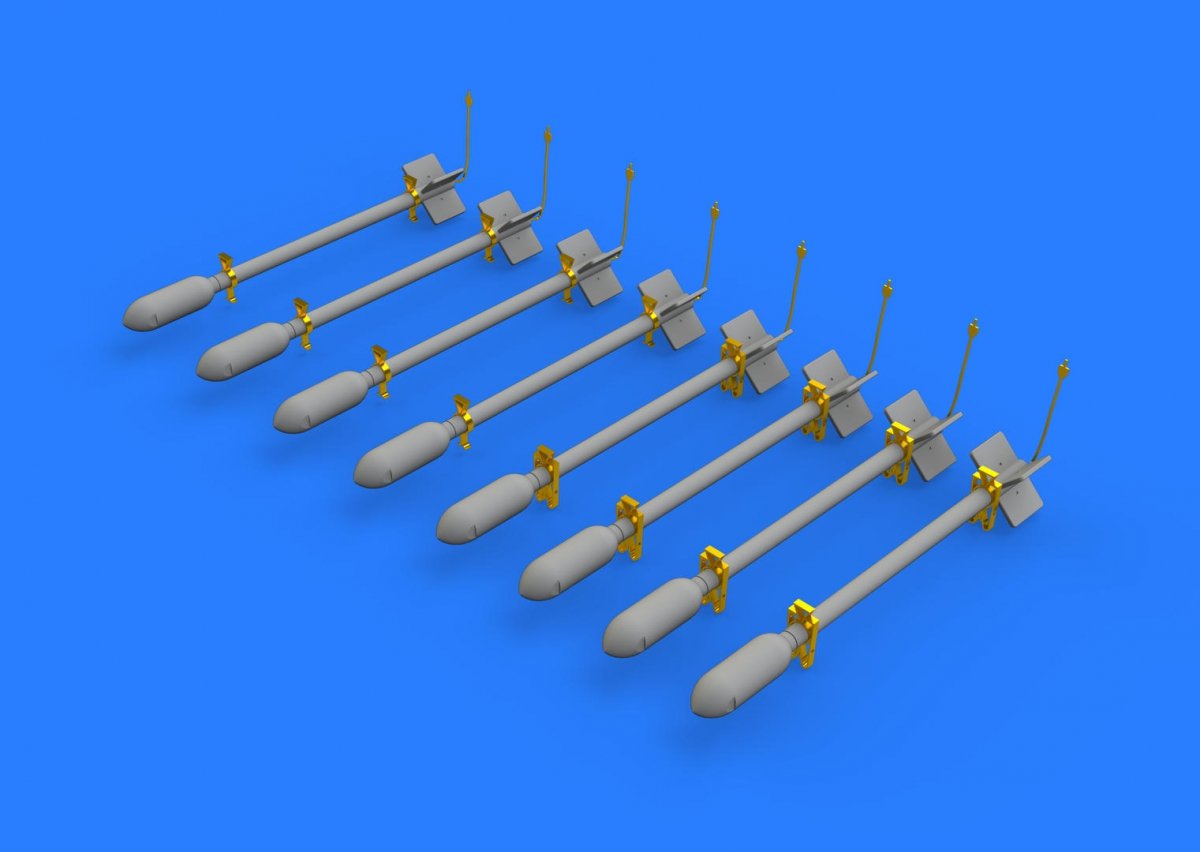 Eduard 648394 British Rocket Projectiles RP-3 60lb S.A.P. 1/48