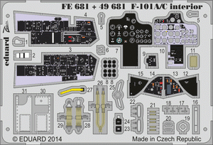 Eduard FE681 F-101A/ C interior S. A. KITTY HAWK 1/48