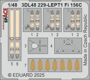 Eduard 3DL48229 Fi 156C SPACE TAMIYA 1/48 – imagen 3