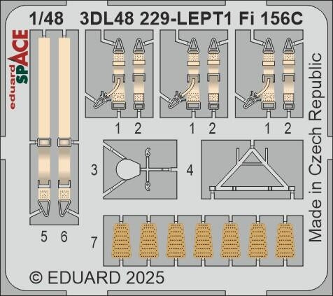 Eduard 3DL48229 Fi 156C SPACE TAMIYA 1/48 – imagen 3