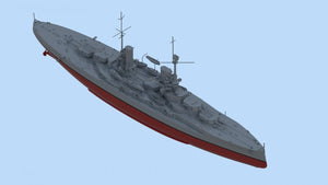 ICM S014 Cuirassé allemand König de la Première Guerre mondiale (Coque complète OU Ligne de flottaison) 1/700  – image 4
