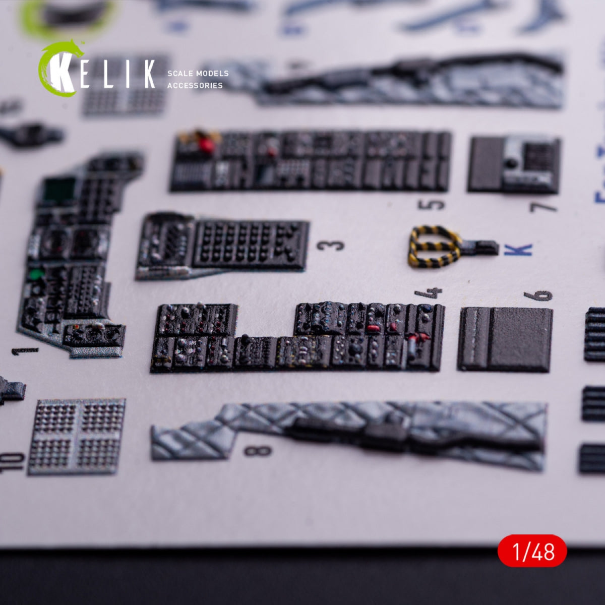 Kelik K48132 A-10A - interior 3D decals for Tamiya kit 1/48