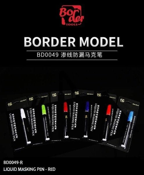 Stylo de masquage liquide Border Model BD0049-R - Rouge